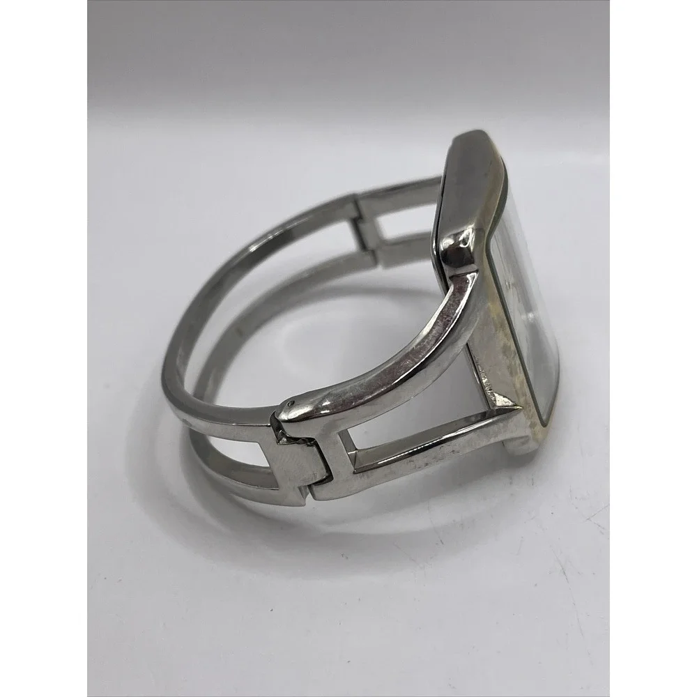 Cerentino Women's Quartz Watch Hinge Bangle Band Silver Tone-‎ New Battery